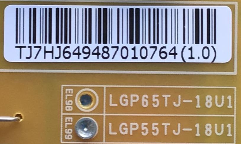 KIT DE TARJETAS PARA TV LG / NUMERO DE PARTE MAIN EBT65235202 / EAX67872804 / EAX67872805 / FUENTE EAY64948701 / EAX67865201 / LGP55TJ-18U1 / PANEL NC550DGG-AAGX3 / NC550DGG / MODELO 55UK6300PUE / 55UK6300PUE.BUSWLOR / 55UK6300PUE.BUSWLJR - Imagen 3